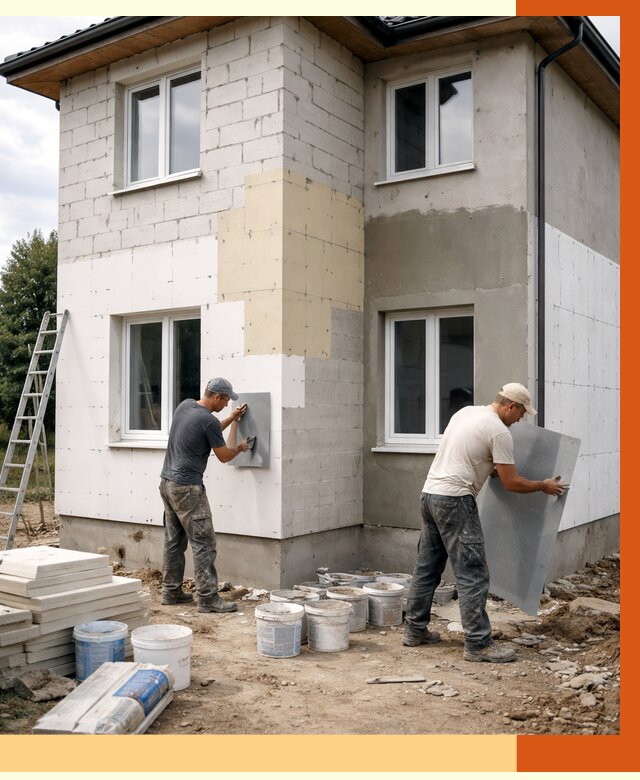 Утепление дома из газобетона в Екатеринбурге от 4305 руб./м² — заказать у ТепломастерКтр